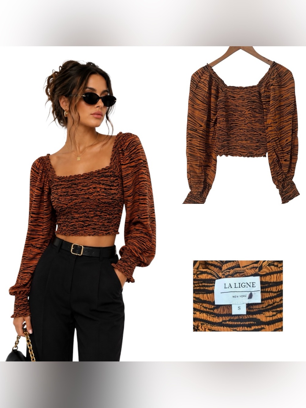 La Ligne Tiger Stripe Top